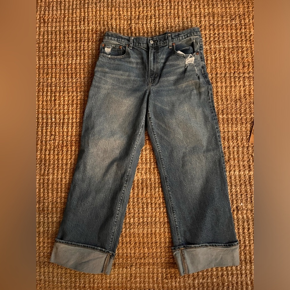 Classic Blue Women's Cuffed Jeans